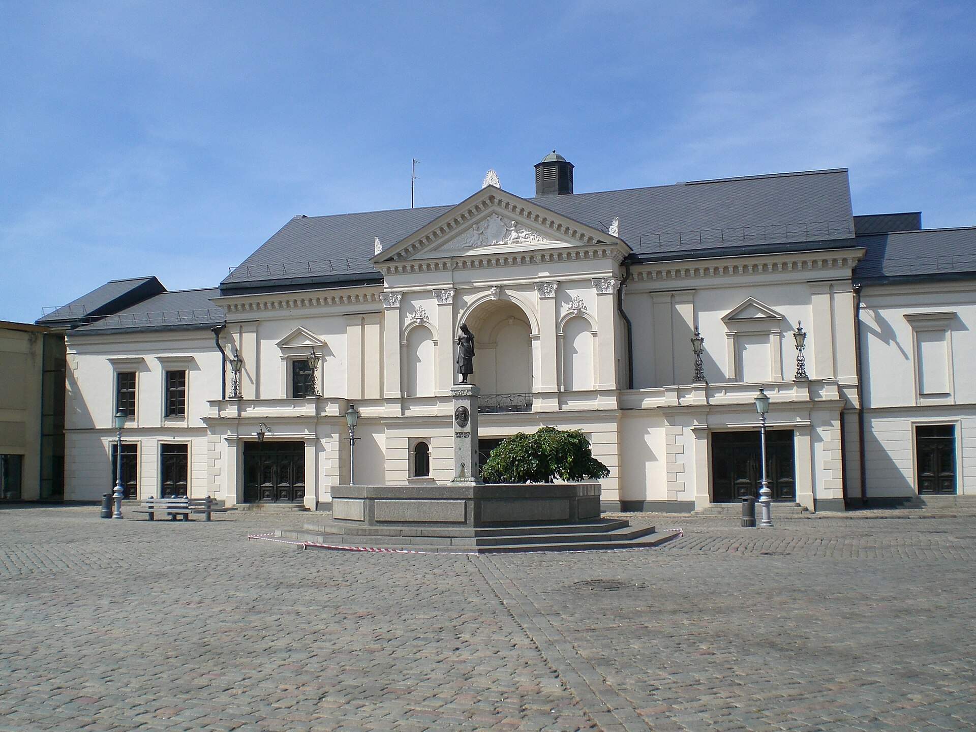 Theatre Square in Klaipėda Old Town, Lithuania